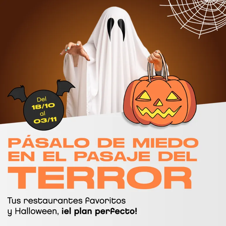 fantasma con calabaza halloween