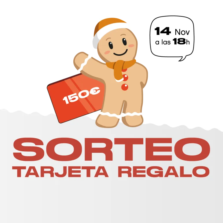 galleta jengibre y tarjeta regalo