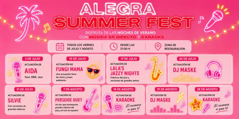 programación alegra summer fest