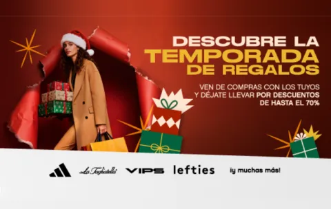 chica con bolsas y regalos