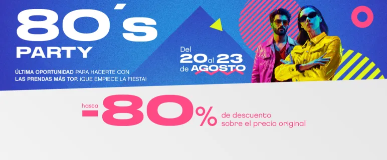 descuento de hasta el 80 sobre el precio original